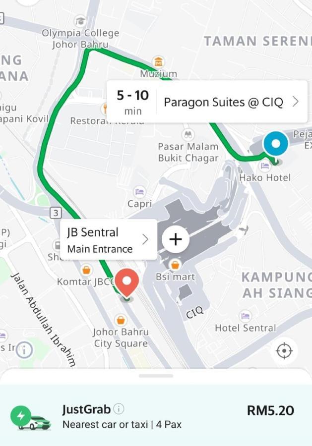 Paragon Suites Studios With Private Jacuzzi Near Ciq Rts Johor Bahru Zewnętrze zdjęcie